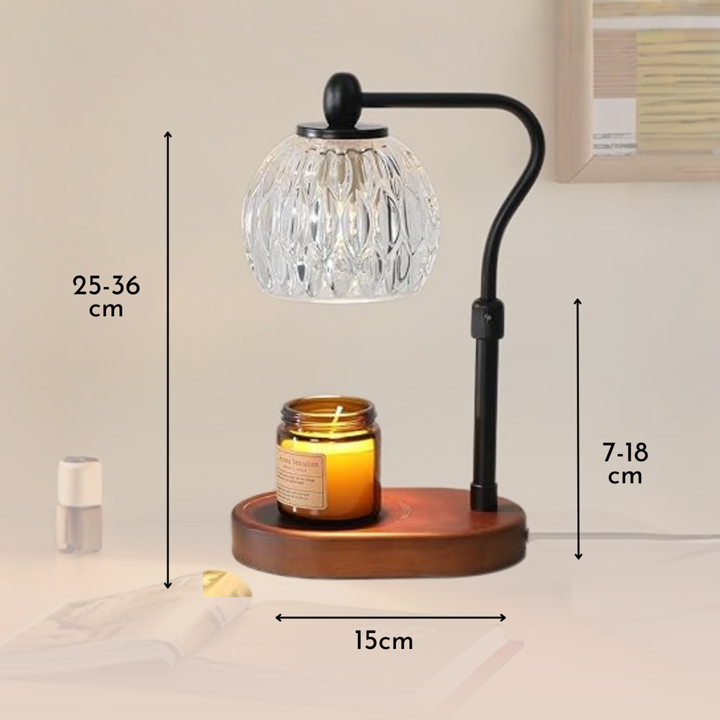 Aromatic – Black Modern Lantern Candle Warmer Lamp