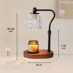 Aromatic – Black Modern Lantern Candle Warmer Lamp