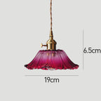 Bela Glass Pendant Light | Flower Shape, Adjustable Length 150 cm