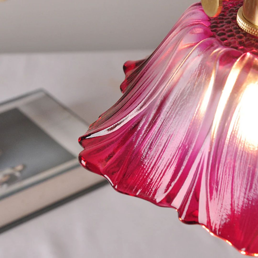 Bela Glass Pendant Light | Flower Shape, Adjustable Length 150 cm
