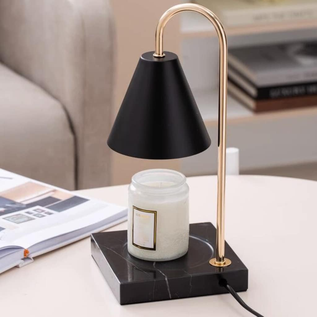 Serenity – Black Modern Adjustable Timer Candle Warmer Lamp