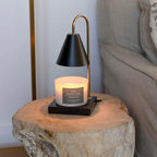 Serenity – Black Modern Adjustable Timer Candle Warmer Lamp