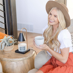 Serenity – Black Modern Adjustable Timer Candle Warmer Lamp