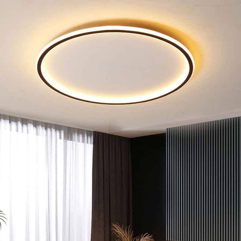 Nori Disc LED Ceiling Light | Modern Flush Mount, Remote Dimming