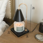 Serenity – Black Modern Adjustable Timer Candle Warmer Lamp