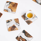 Moro Resin Coasters | Handmade Pinewood & Art Resin