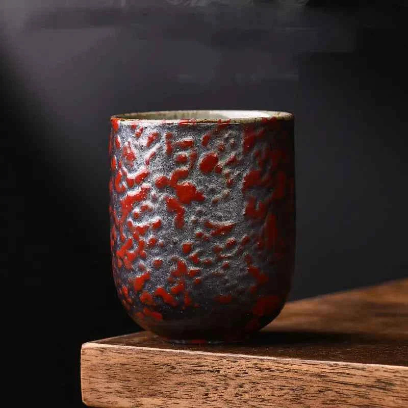 Bamboo Yunomi Cup | Handcrafted Stoneware, 150ml