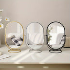 Tabletop Makeup Mirror, 360° Rotation, No Assembly Required, Reflective View