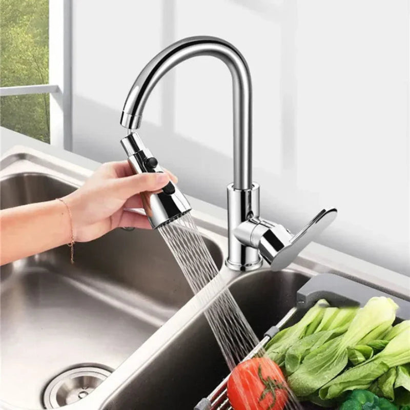 Faucet Sprayer Head, ABS Plastic, 360-Degree Swivel, 3 Spray Modes