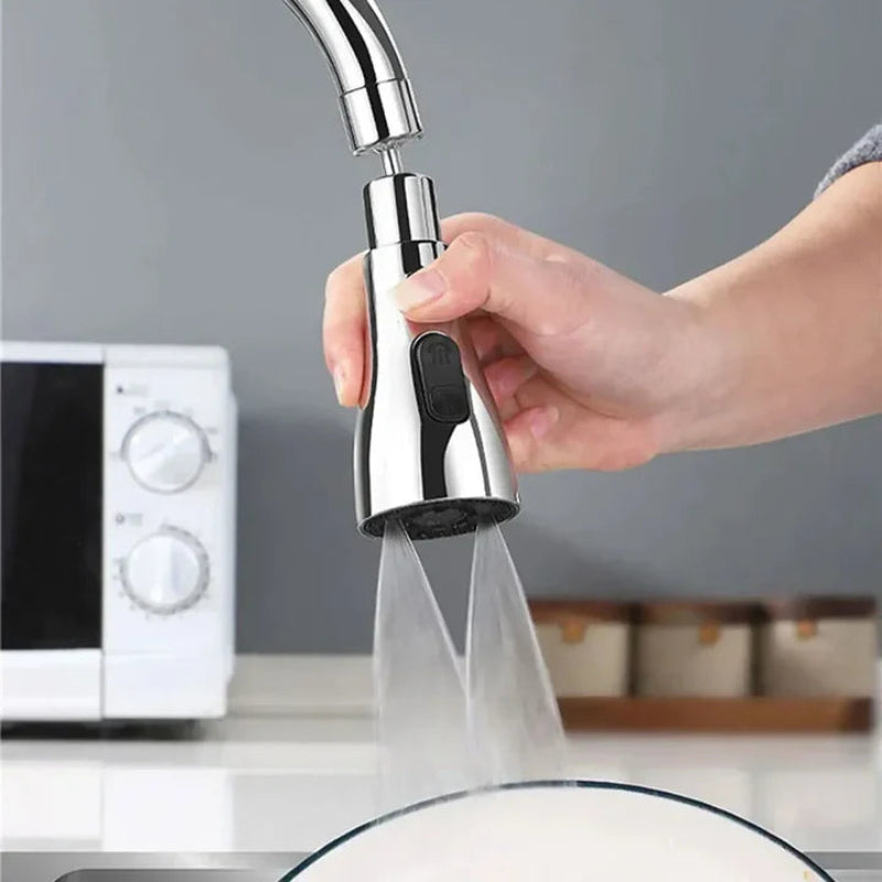 Faucet Sprayer Head, ABS Plastic, 360-Degree Swivel, 3 Spray Modes