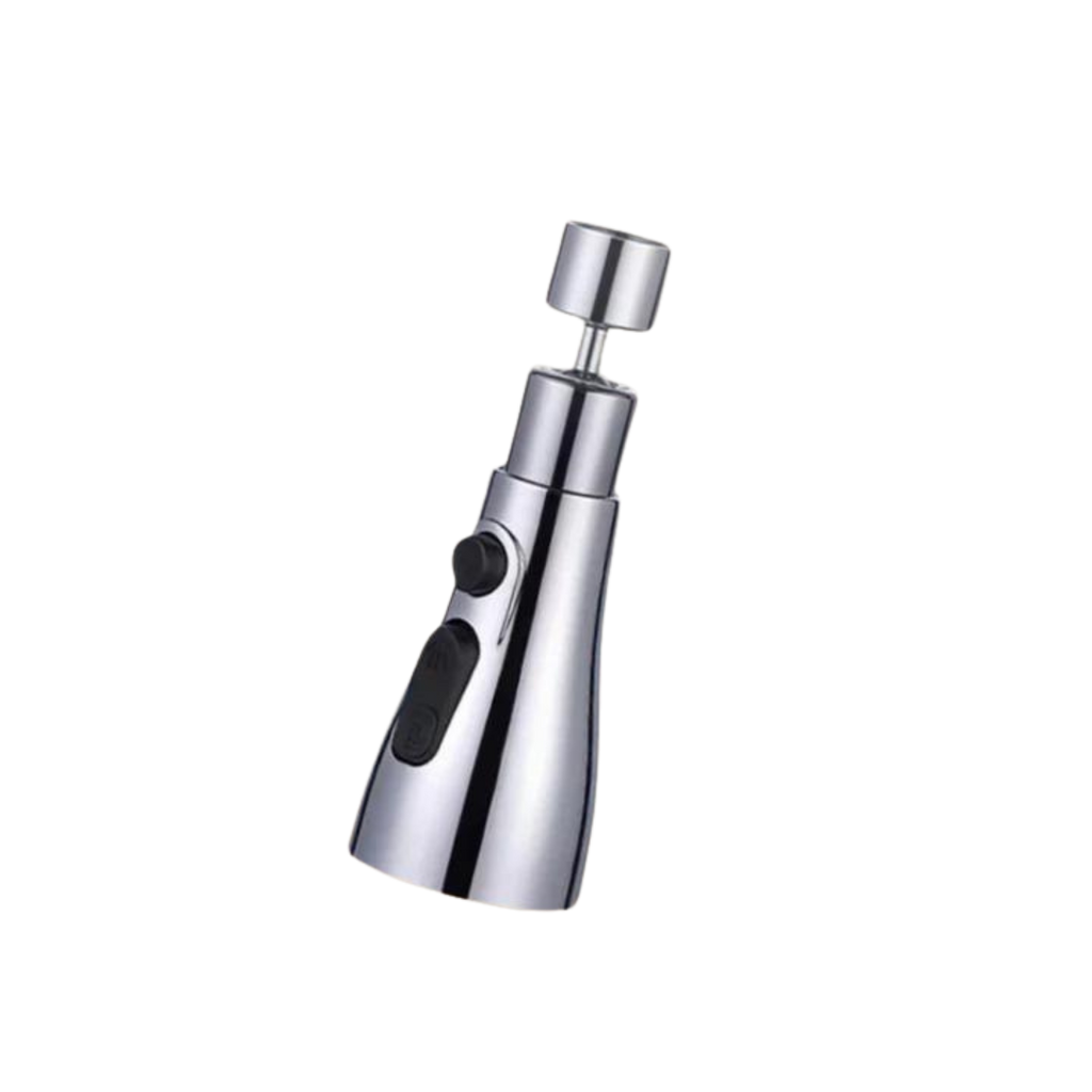 Faucet Sprayer Head, ABS Plastic, 360-Degree Swivel, 3 Spray Modes