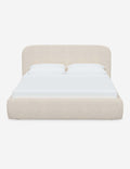 Bela Platform Bed | Upholstered, Low Rounded Headboard