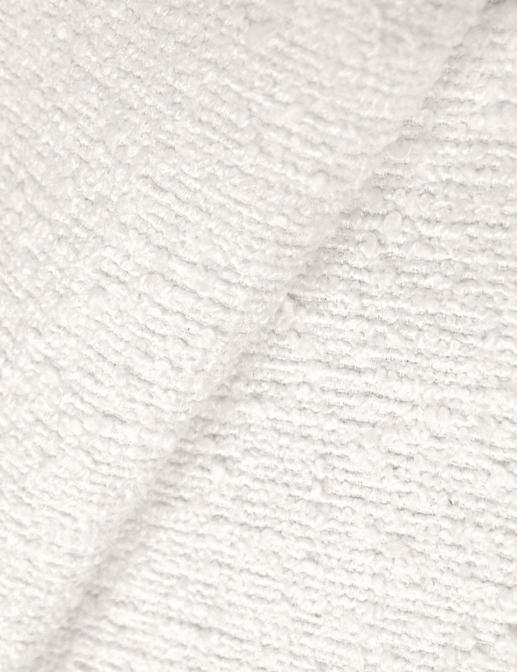 Aura Round Ottoman | Fringe Trim, Custom Upholstery