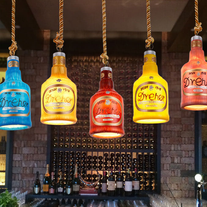 Modern Industrial Colorful Resin 1-Light Pendant Lamp