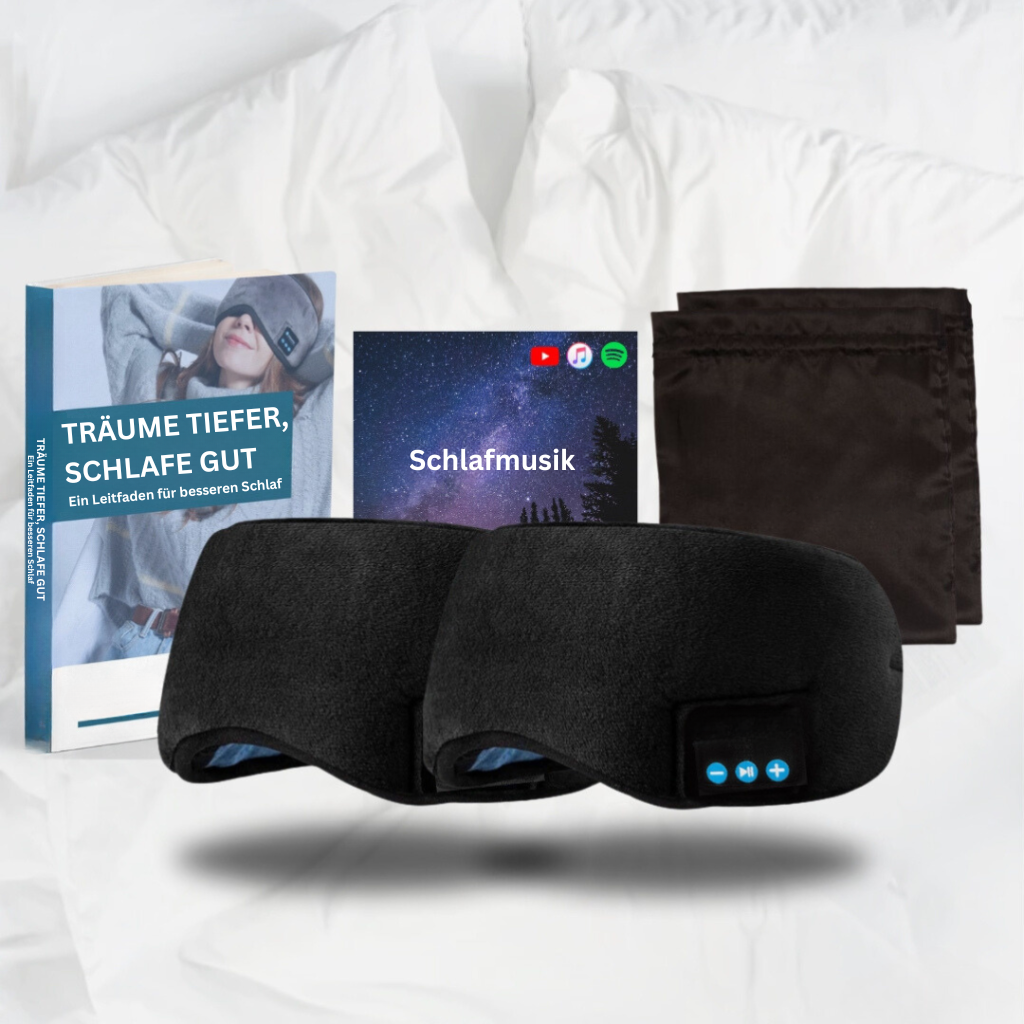 DreamQuiet: Sleep Mask with Bluetooth – Noise Blocker & Music Function for Better Sleep
