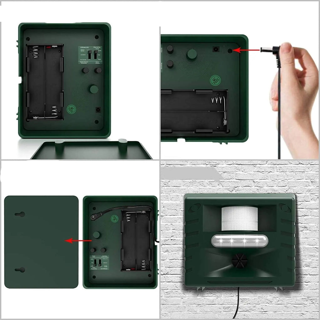 Viron - Ultrasonic Bird Repeller Outdoor Animal Deterrent