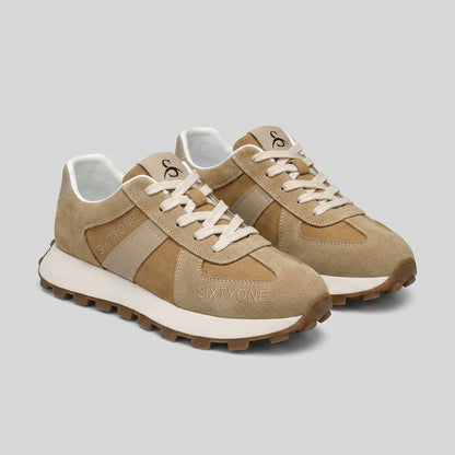 Stylish Sneakers for Women Leopard-Print Lace-Up Chunky-Sole