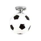 Artistic Basketball and Soccer 1-Light Semi-Flush Mount Ceiling Fixture