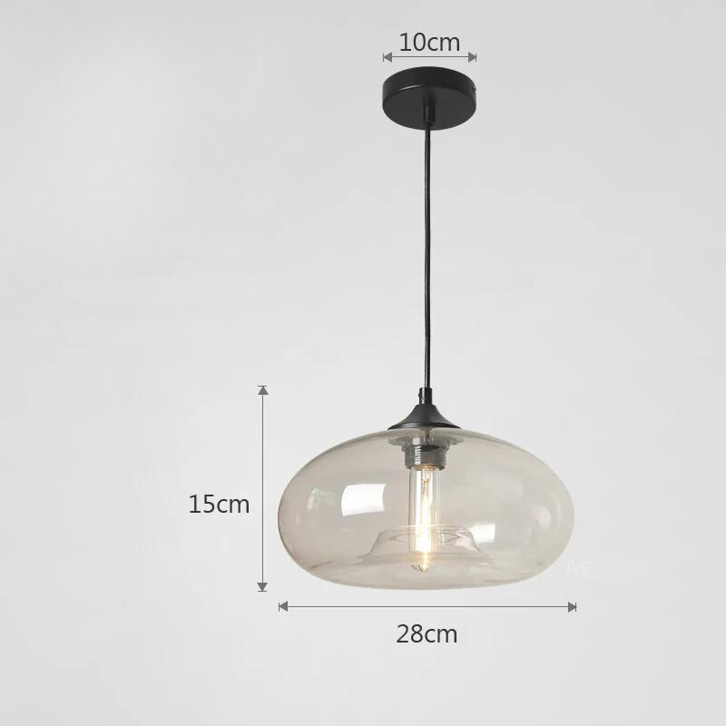 Tristara - Old-fashioned Hanging Lamp of Colored Glass