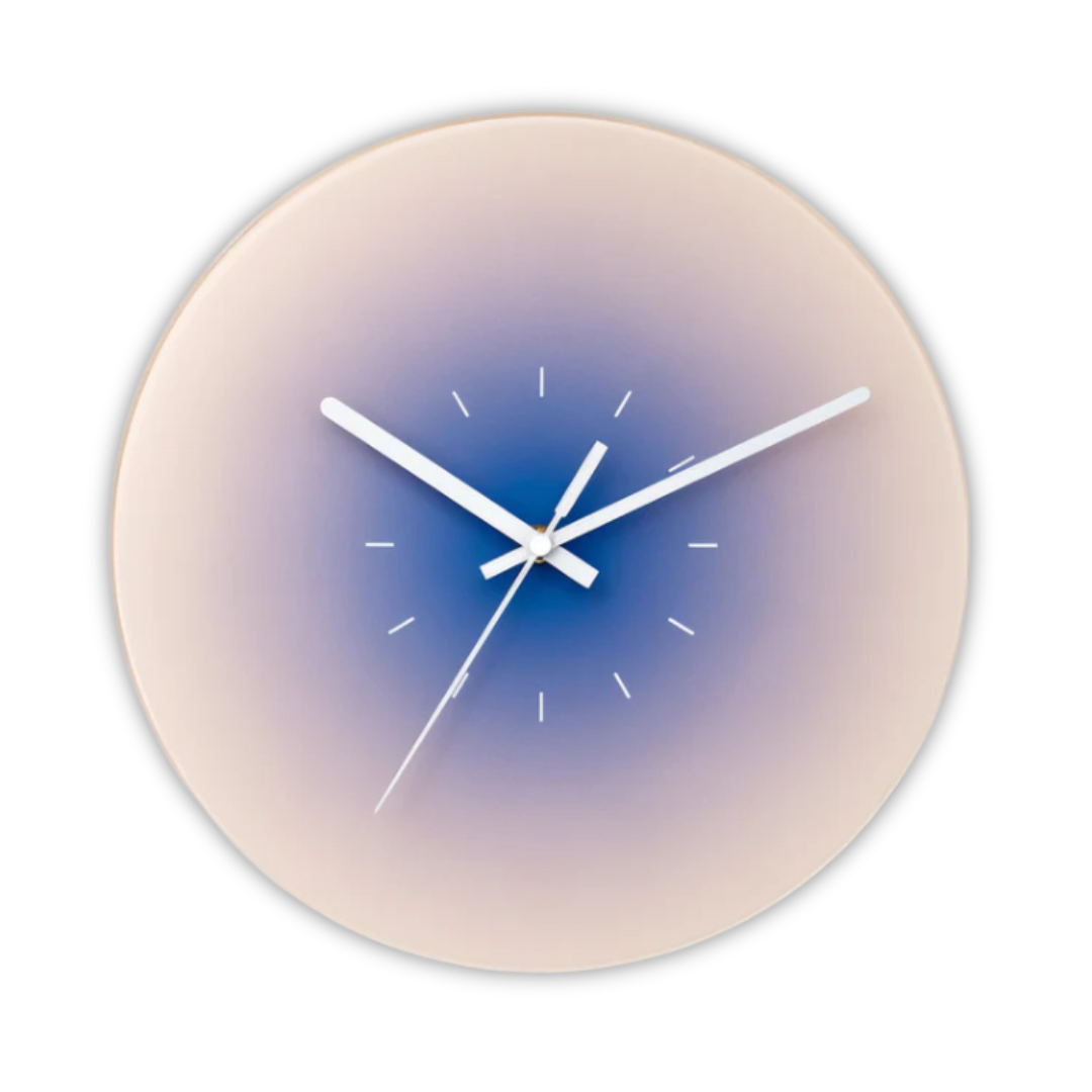 Sunset - Wall Clock Made of Glass