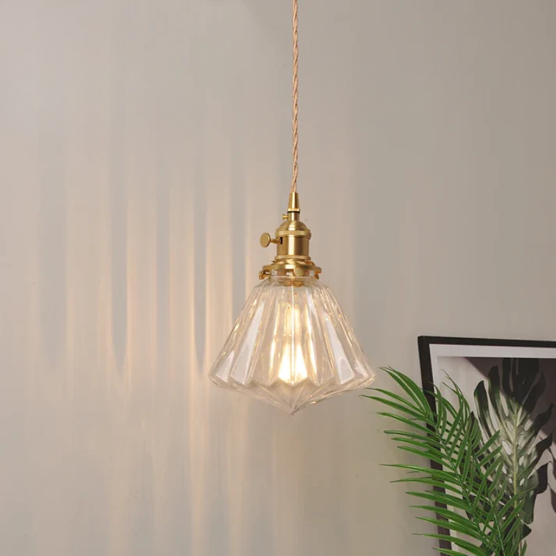 Virelian - Nordic Glass Pendant Lamp with Copper