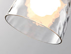 Nordic Clear Rippled Glass 1-Light Pendant Lamp