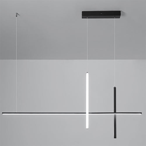 Sleek Minimalist Long-Line LED Chandelier