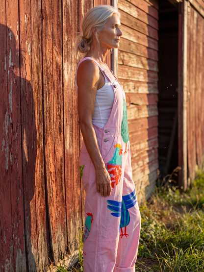Stylish Overalls for Women Printed Rooster