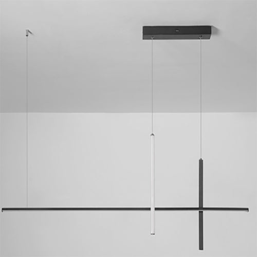 Sleek Minimalist Long-Line LED Chandelier