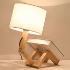 Rilo Table Lamp | Adjustable Wooden Design, Soft Warm Glow