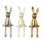 Clavra - Shimmering Ceramic Rabbit Statue