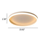 Nordic Minimalist Circular LED Flush Mount Ceiling Light with Iron and Acrylic Design