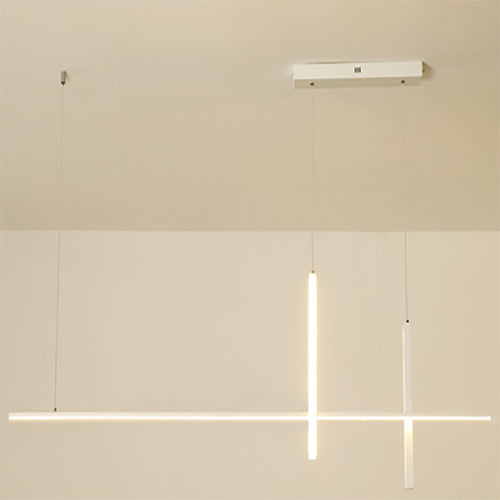 Sleek Minimalist Long-Line LED Chandelier