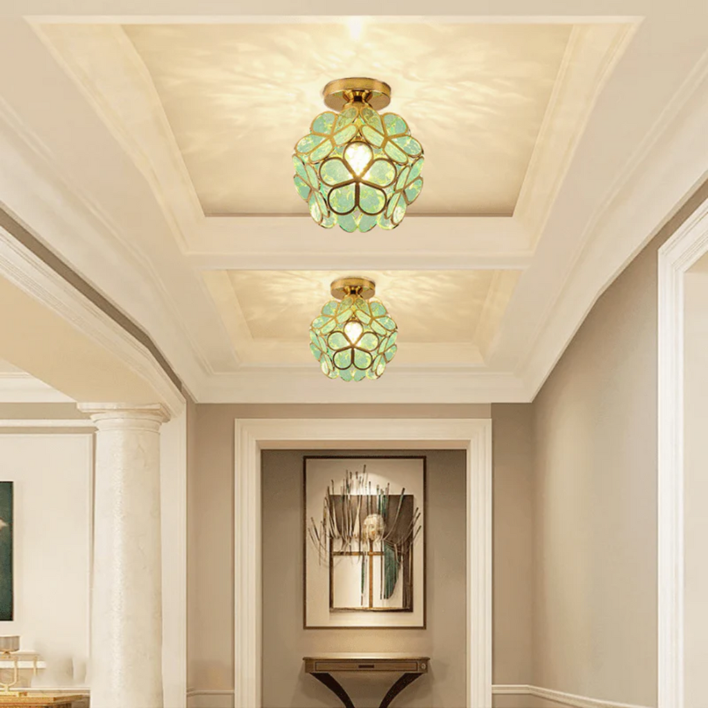 Zyvia - Luxury Glass Flower Ceiling Lamp