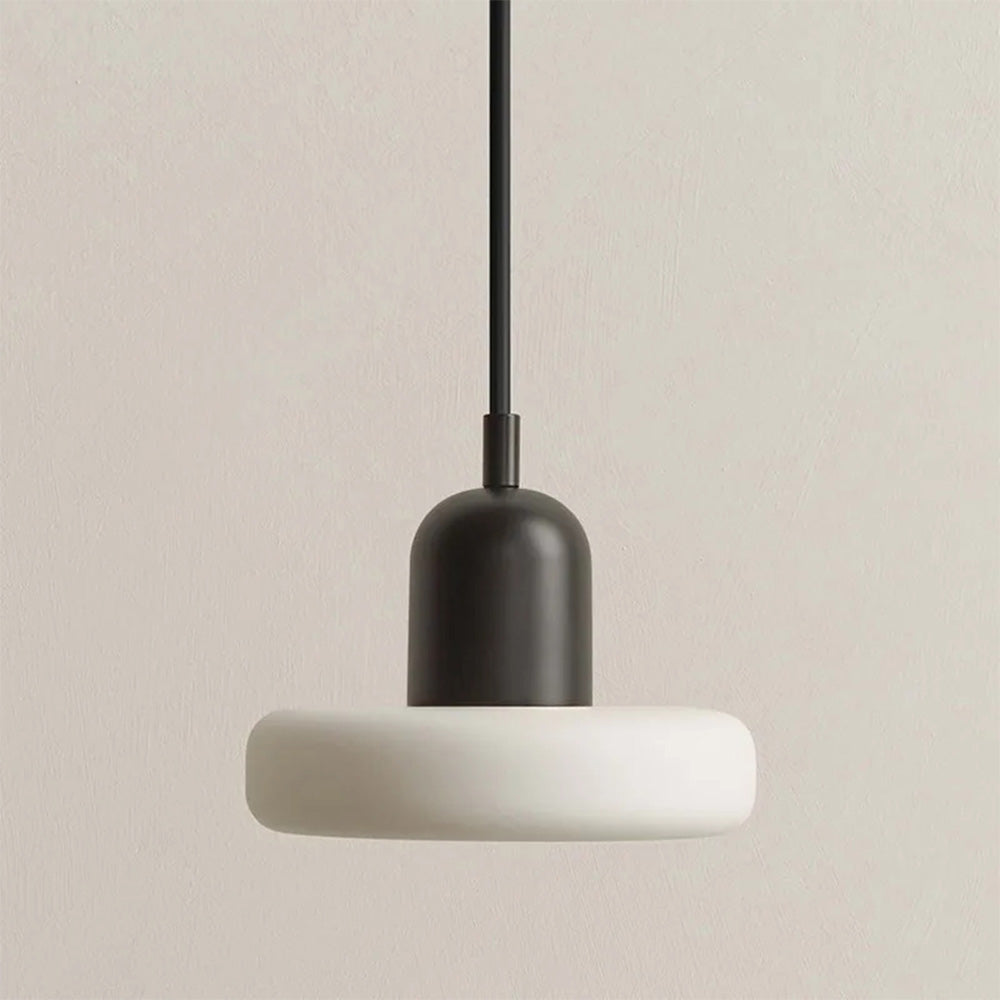 MorandiGlow: Minimalistic Pendant Light Made of Glass & Metal in Scandinavian Style – for Dining Rooms & Living Rooms
