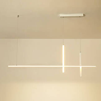 Sleek Minimalist Long-Line LED Chandelier