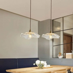 Myloq - Vintage Lotus Glass Hanging Lamp