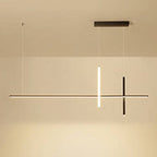 Sleek Minimalist Long-Line LED Chandelier