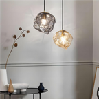 Lumenos Glass Hanging Lamp - Elegant Hanging Lamp for Dining Table