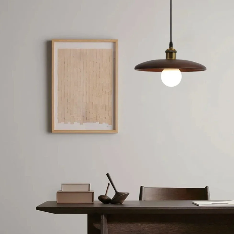 Virena - Nordic Minimalist Wooden LED Hanging Lamp
