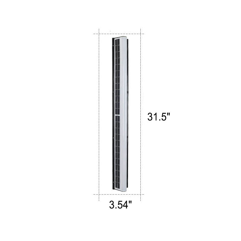 Contemporary Waterproof Outdoor Garden Wall Light with Long Acrylic Solar LED