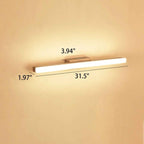 Nordic Minimalist Wooden LED Wall Sconce - Long Strip Vanity Light