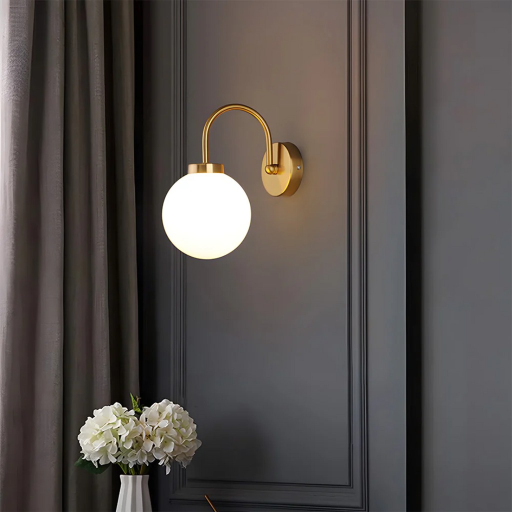Licinia - Wall Lamp with Glass Globe
