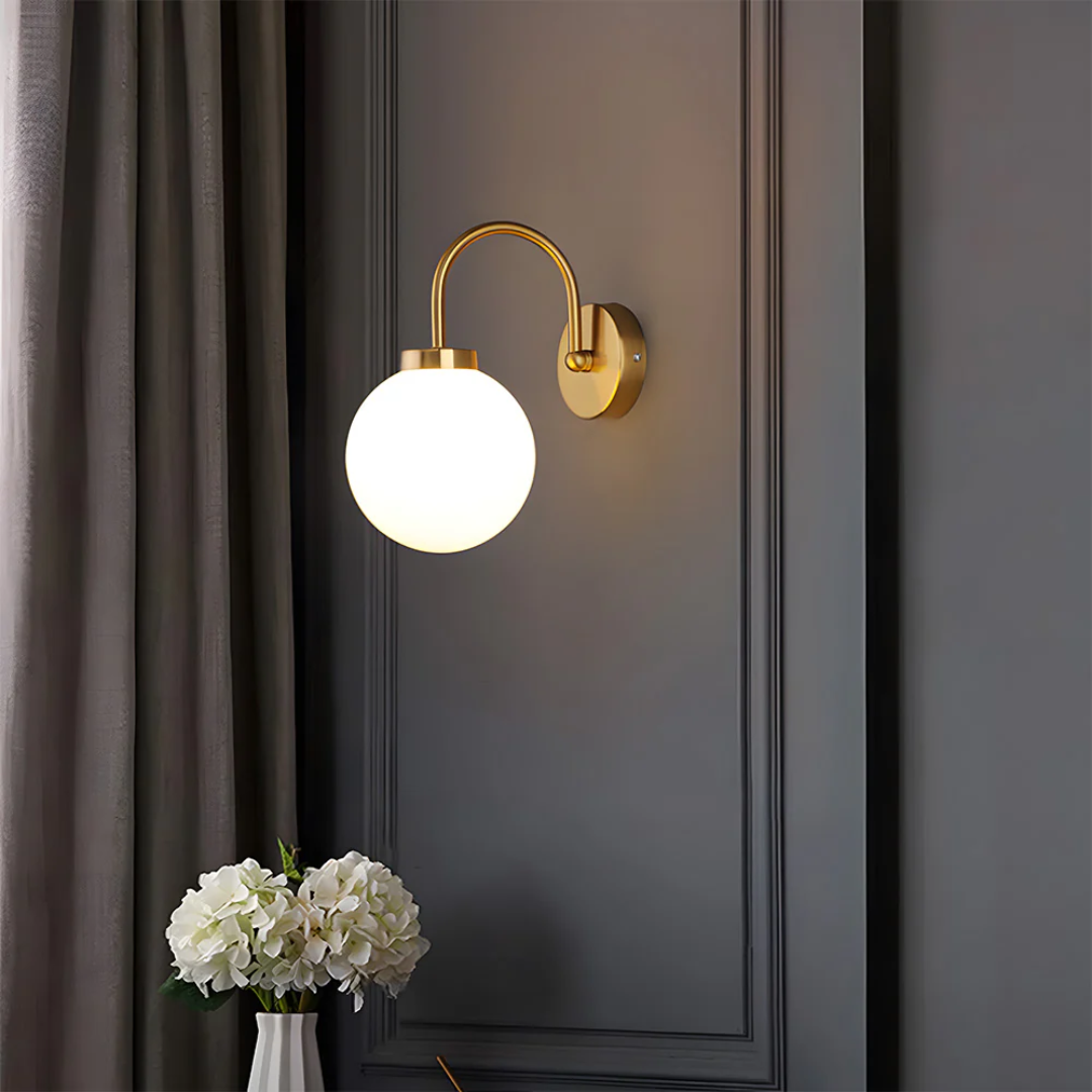 Licinia - Wall Lamp with Glass Globe