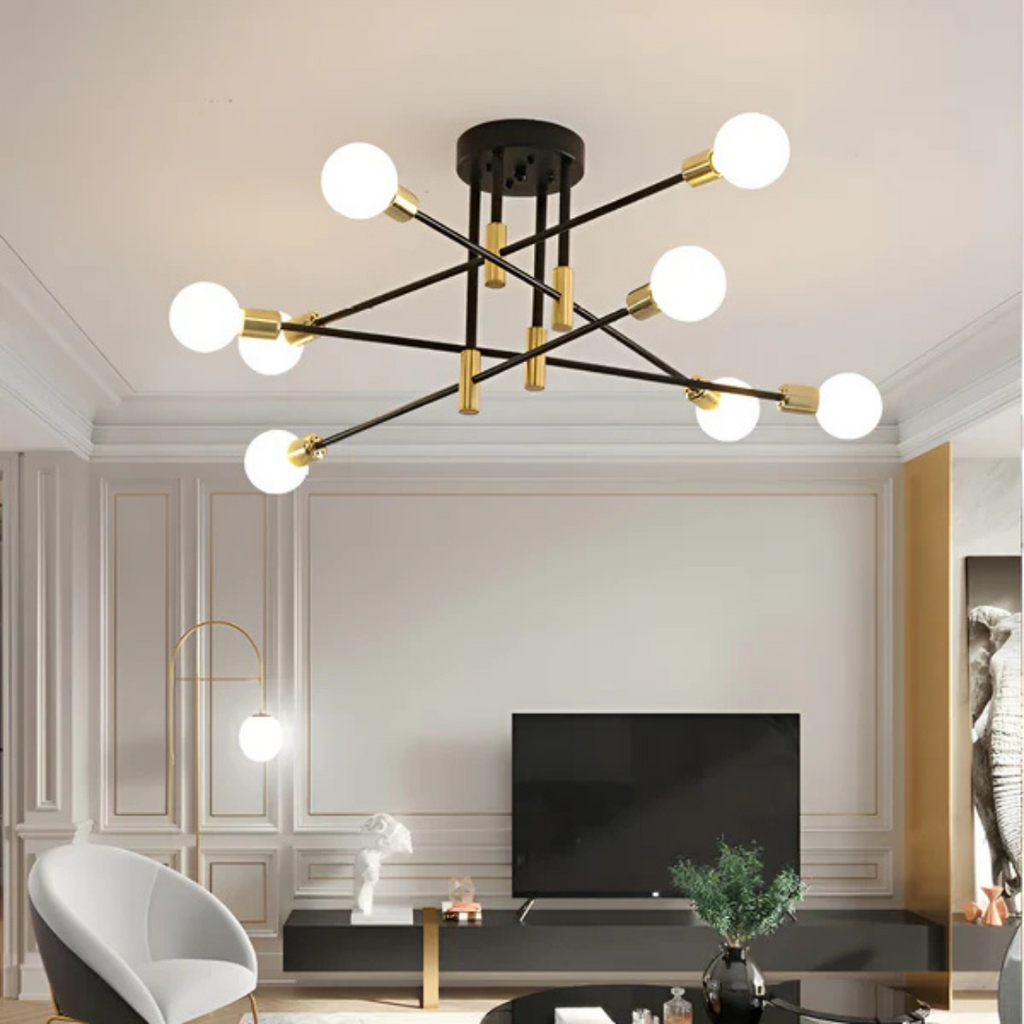 Helvion Plafondlamp | Retro Design met Draaibare Armen