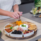 Plankora – Elegant Cheese Board and Knife Set for Festive Presentations