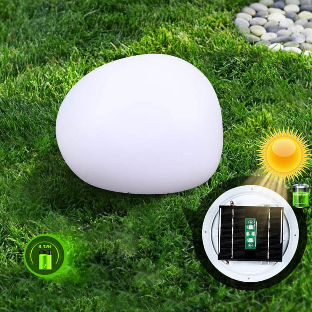 Waterproof Solar-Powered PE Spherical LED Outdoor Lawn Light
