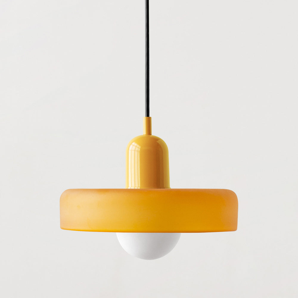 Luna Colored Glass Pendant Light | Adjustable Height, Modern Design