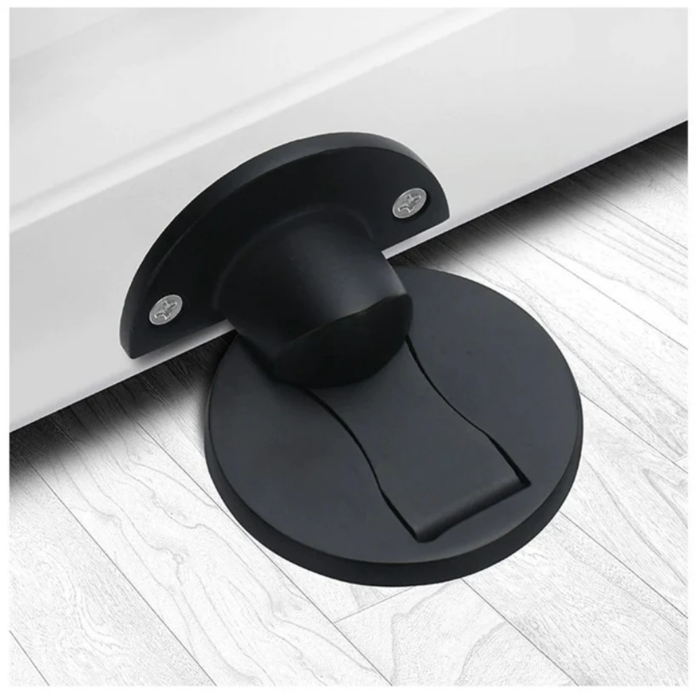Elegant Stainless Steel Magnetic Door Stop with Strong Hold – 6 Color Options for Home and Office