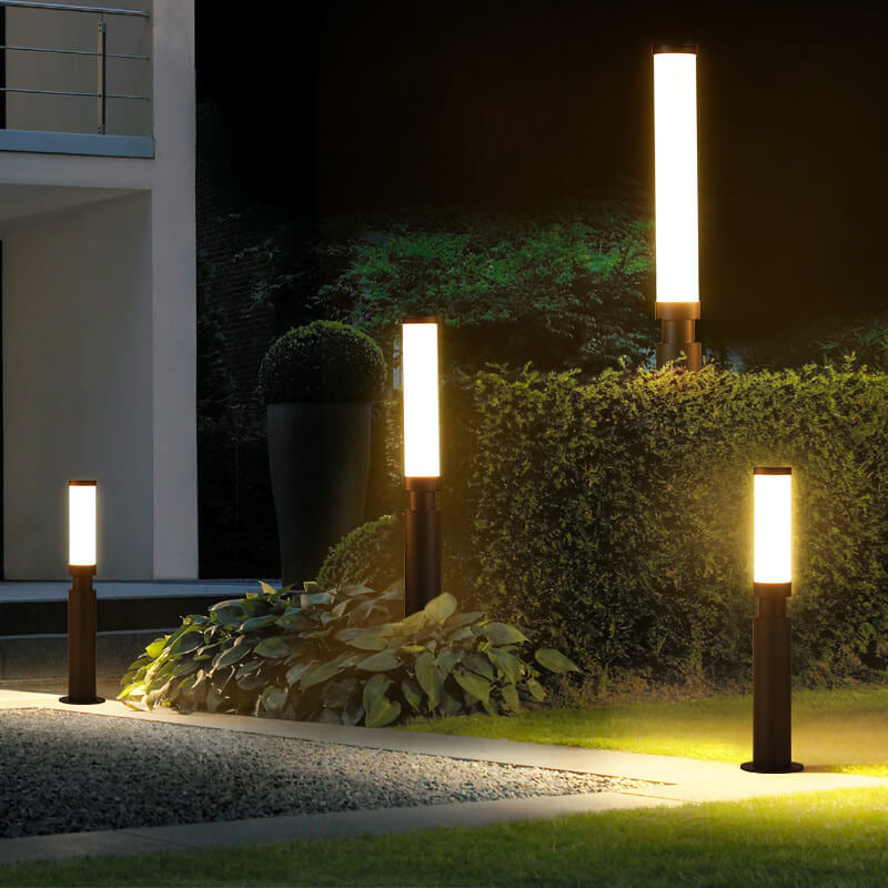 Contemporary Acrylic Waterproof LED Outdoor Lawn Lamp with Creative Lipstick Design